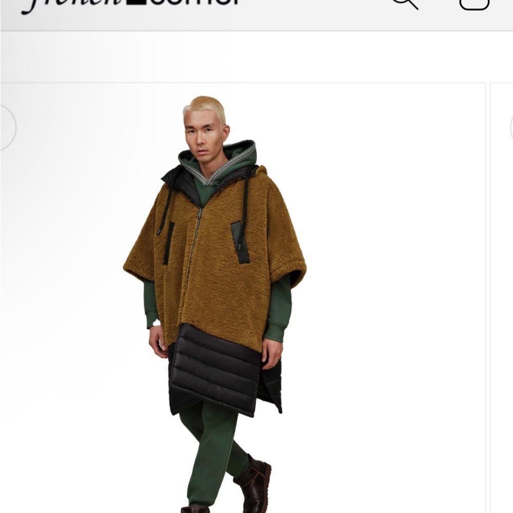 UGG Tan and Black Hooded Cape